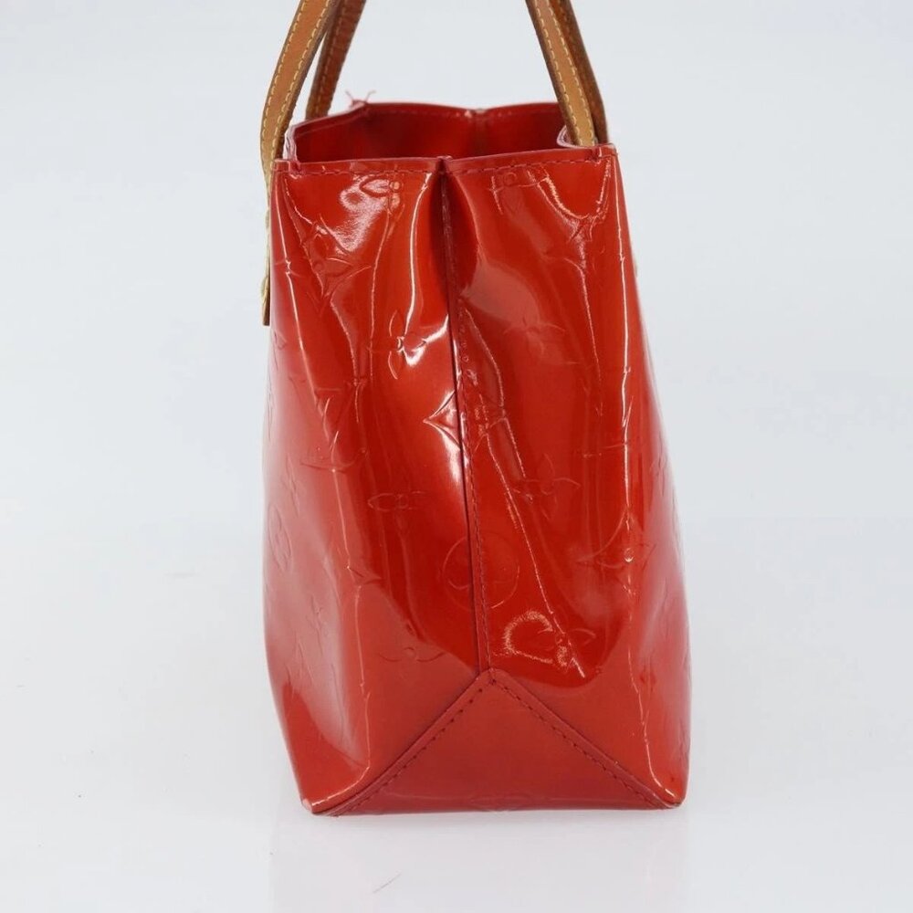 LOUIS VUITTON Monogram Vernis Reade PM Hand Bag Red Rouge M91088 LV Auth ep12416 - Picture 4 of 15